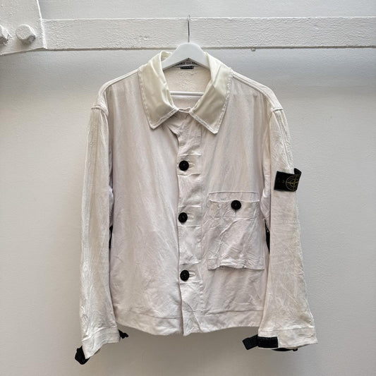 1997 Stone Island Poly Jacket in white (S)