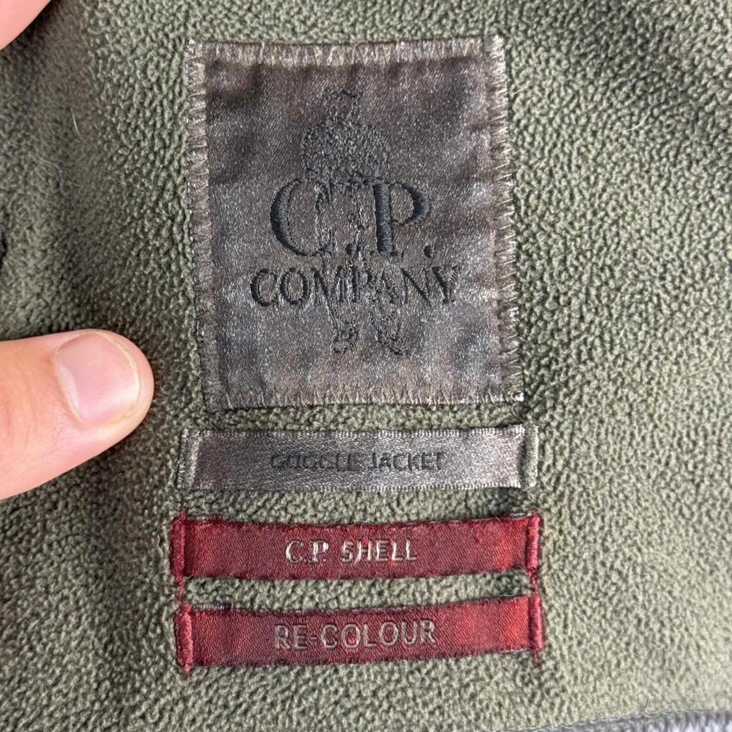 C.P. Company Goggle Jacket Re-Colour Black (S/M)