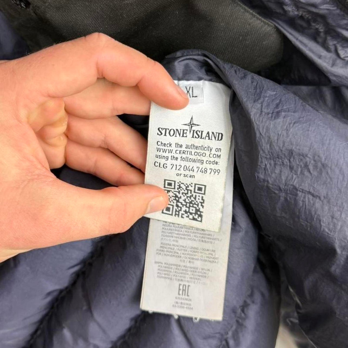 Stone Island Garment Dyed Down_26 GR X SQM_N Jacket (XL)
