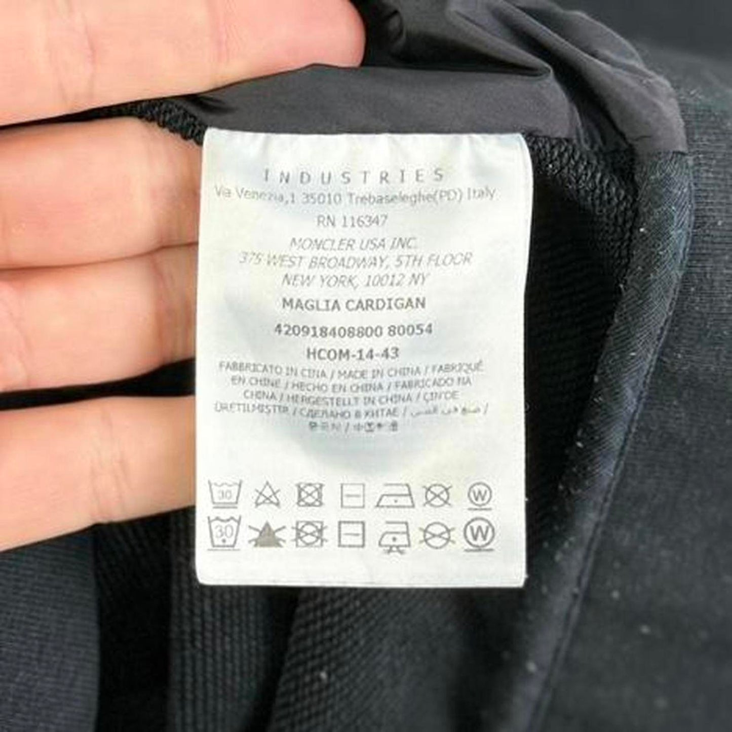 Moncler Maglia Cardigan Hybrid Hoodie (L)