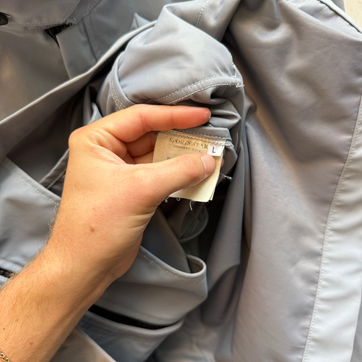 1999 Stone Island Nylam Jacket – Lilac Grey (L)