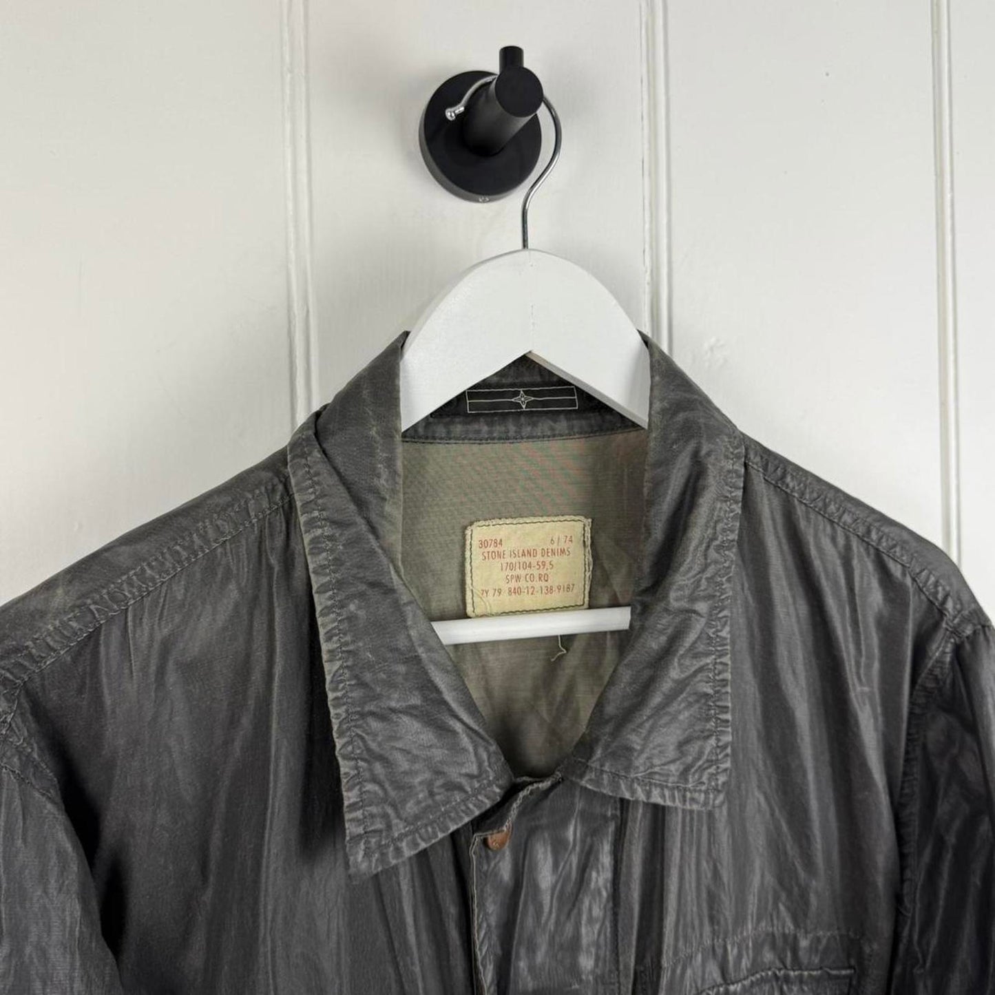Stone Island Denim Division Resin-Coated Field Jacket (XL)