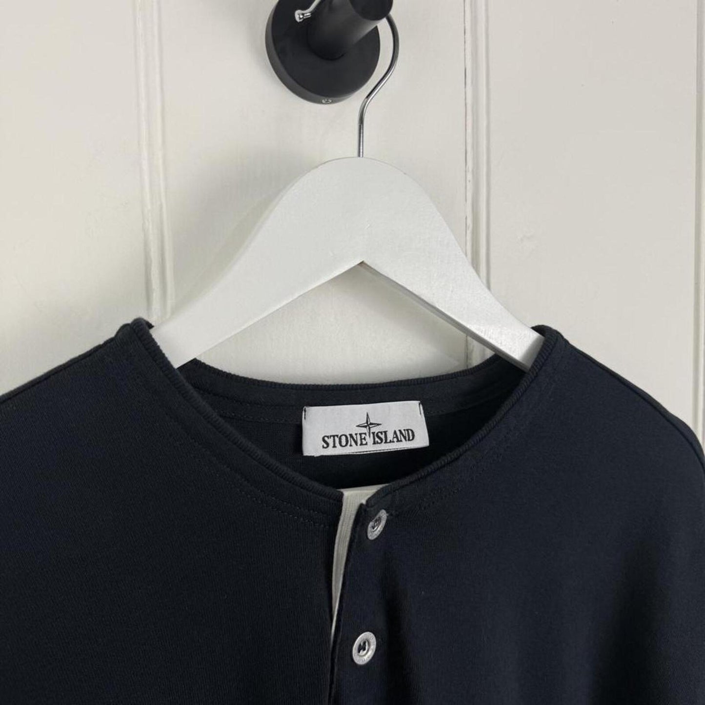 Stone Island Marina Henley T-Shirt Navy (S)