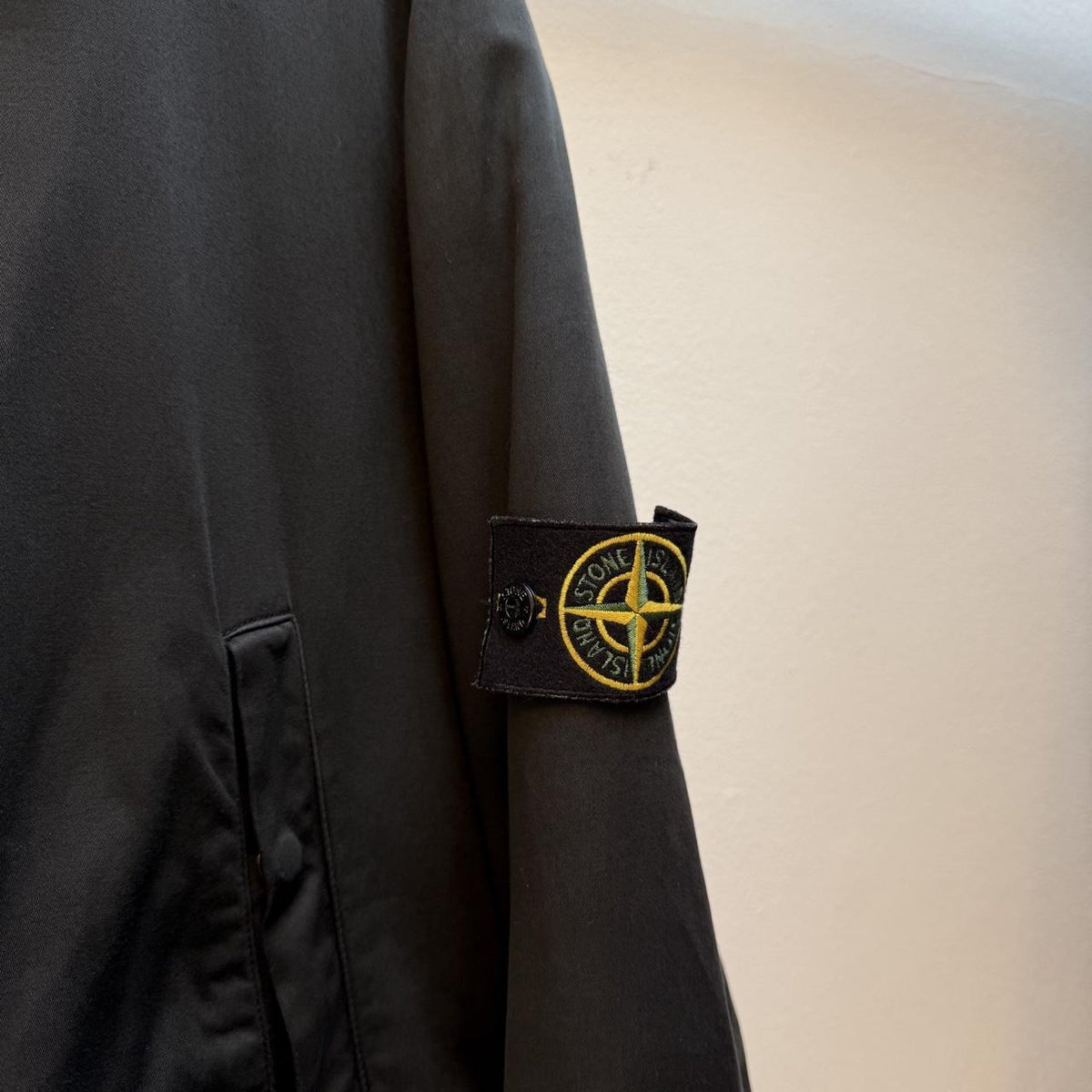 Early 00s Stone Island Dutch Rope Raso Gommato Hooded Jacket (XL)