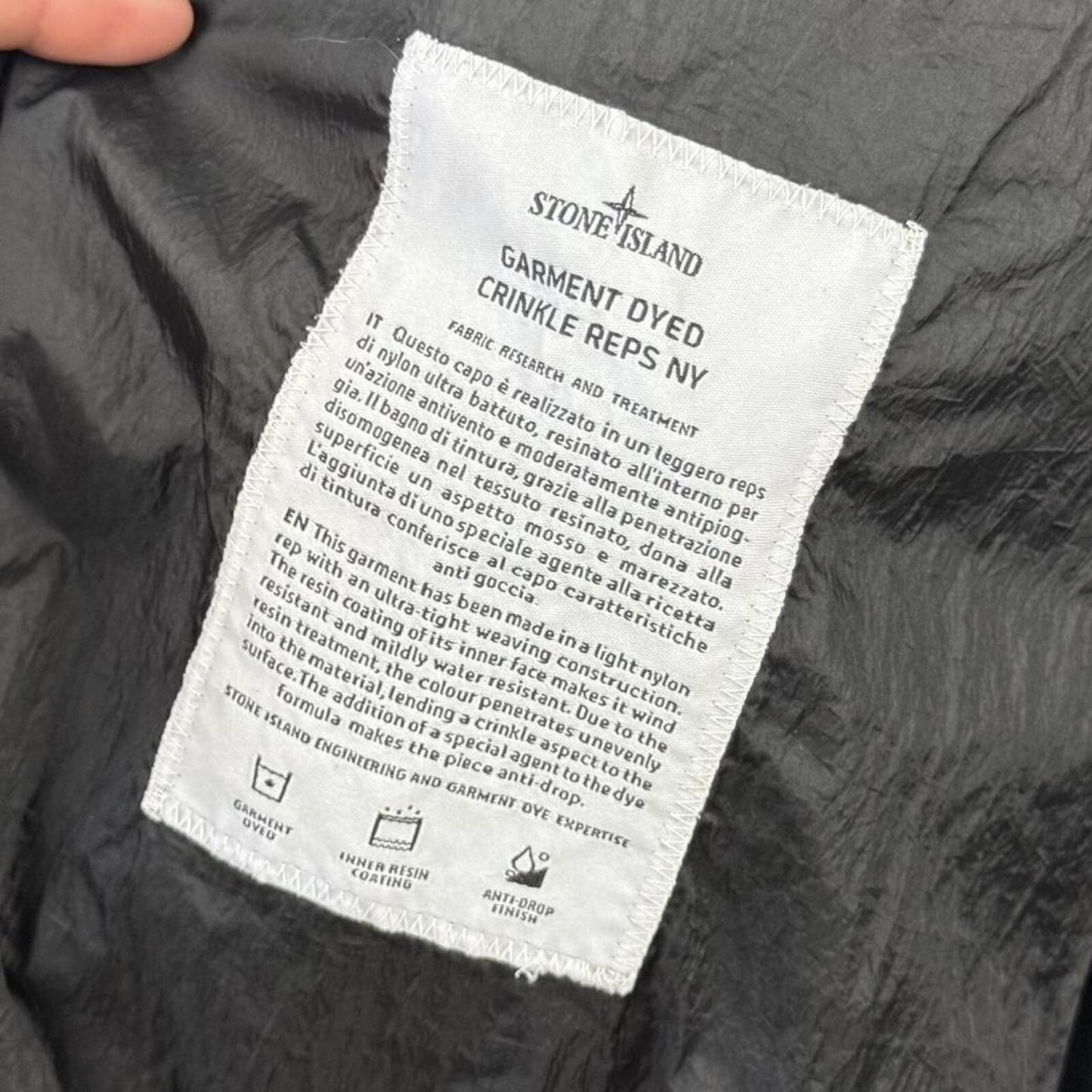 Stone Island Garment Dyed Crinkle Reps NY Bomber Jacket (3XL)