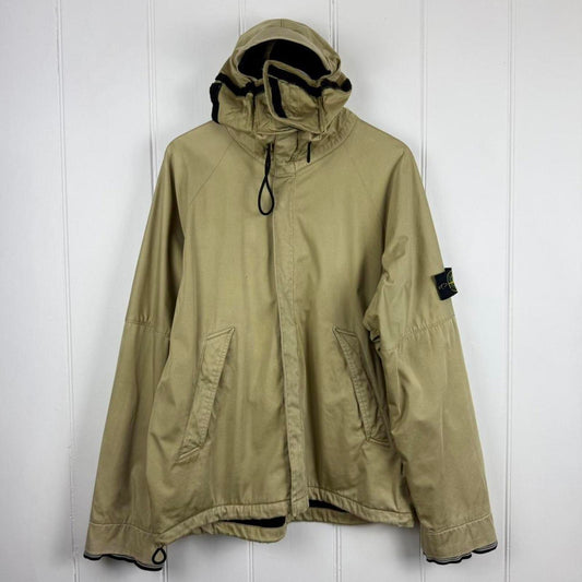 Stone Island Raso Floccato Sniper Mask Jacket Beige (XL)