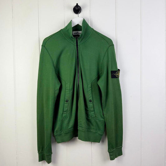 Stone Island Green Full Zip Sweatshirt (L)