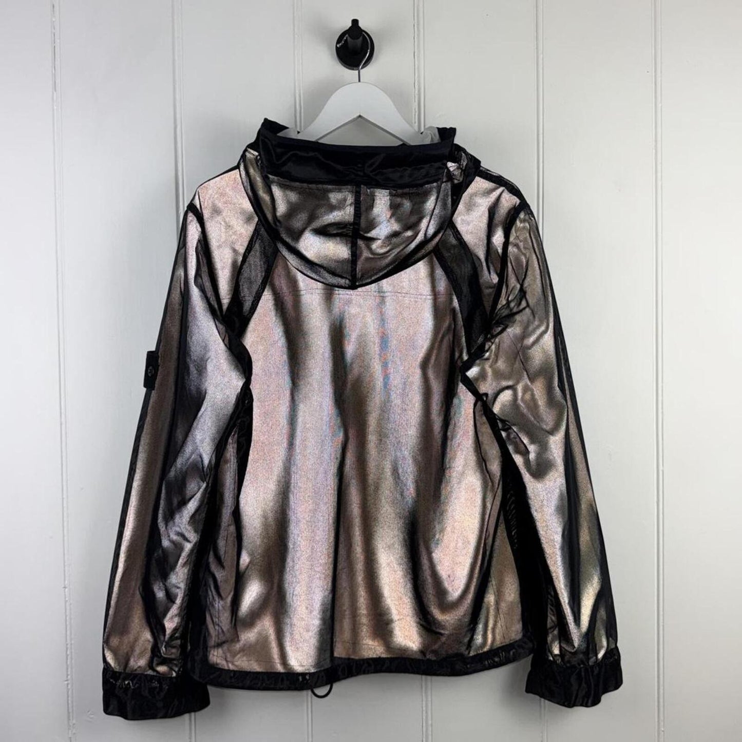Stone Island 2007 Mesh Reflective Jacket Navy/Black (L)