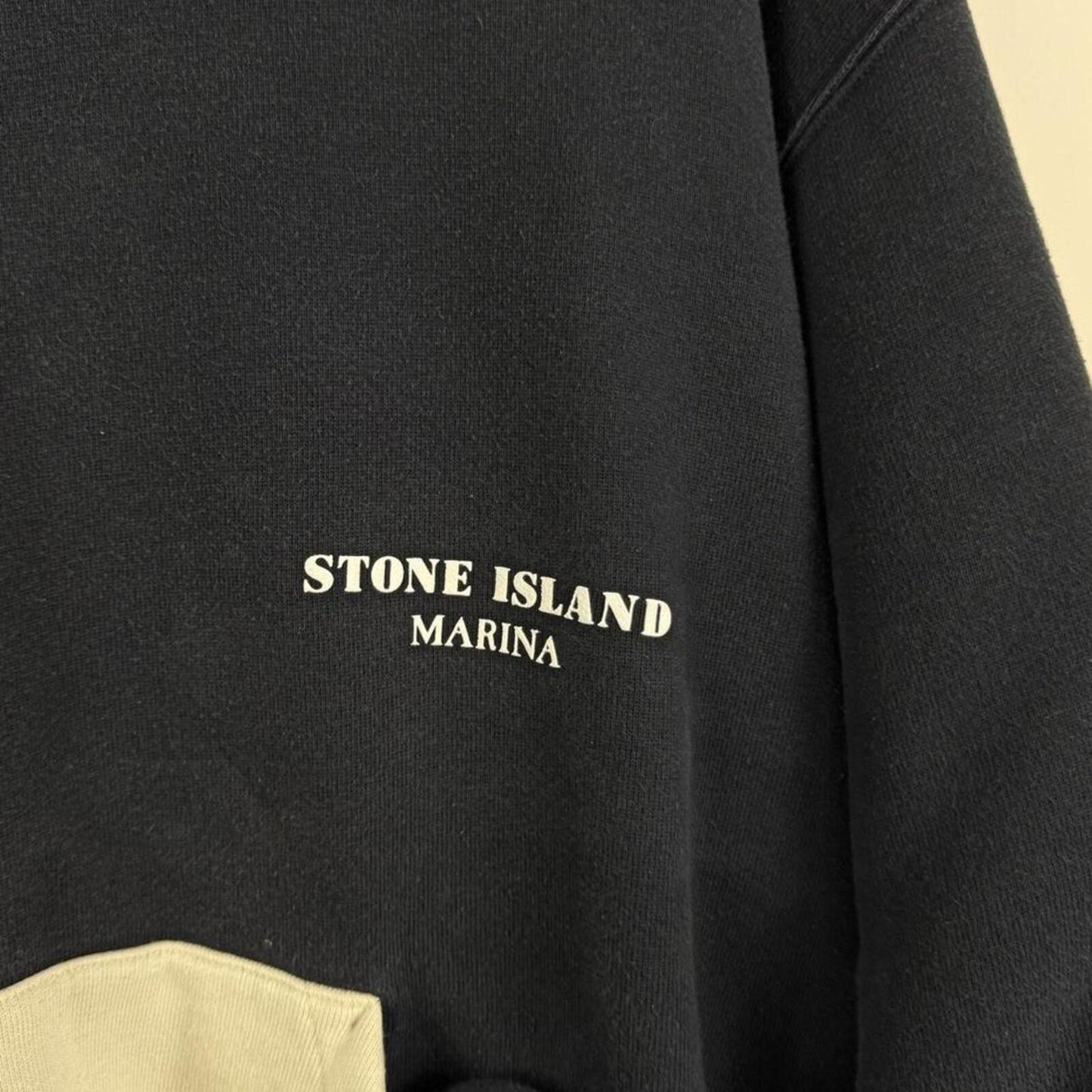 Stone Island Marina Hoodie Navy / Cream (L)