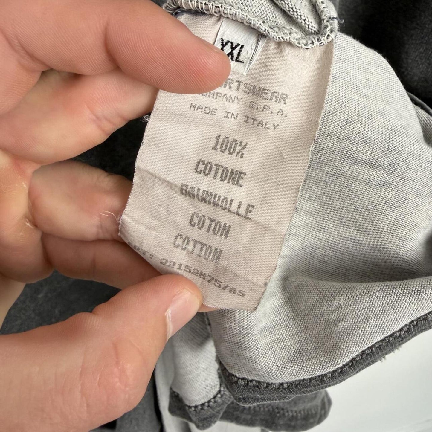 Stone Island Vintage Faded Logo T-Shirt Grey (XXL)