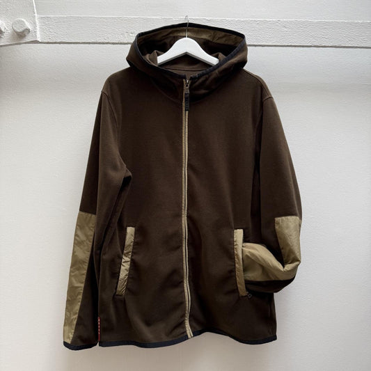 Prada Sport Fleece Hooded Jacket (XL)