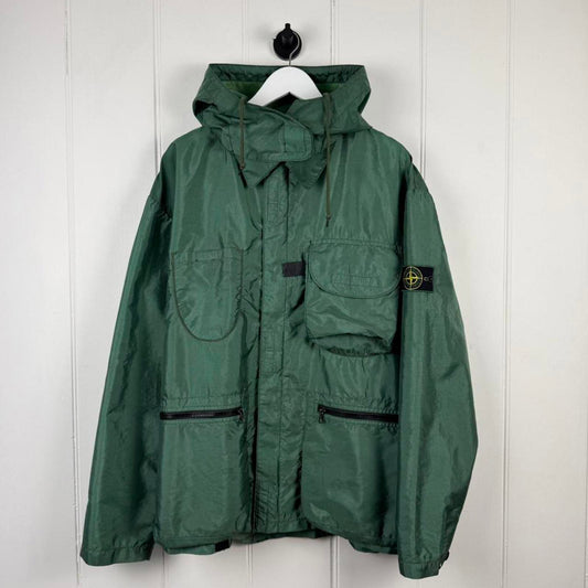 Stone Island Formula Steel Jacket Bottle Green – Size XL (Tailored, Fits L)