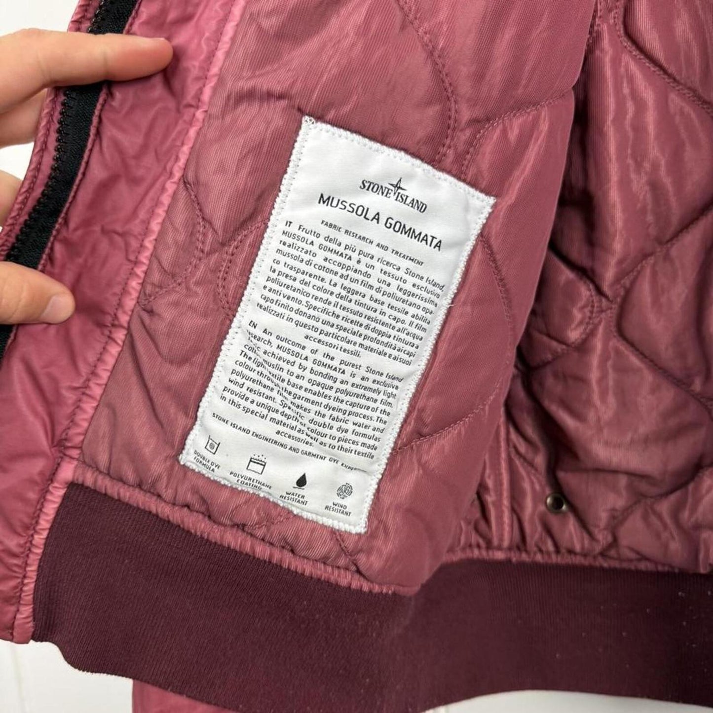 Stone Island Mussola Gommata Jacket Pink (L)