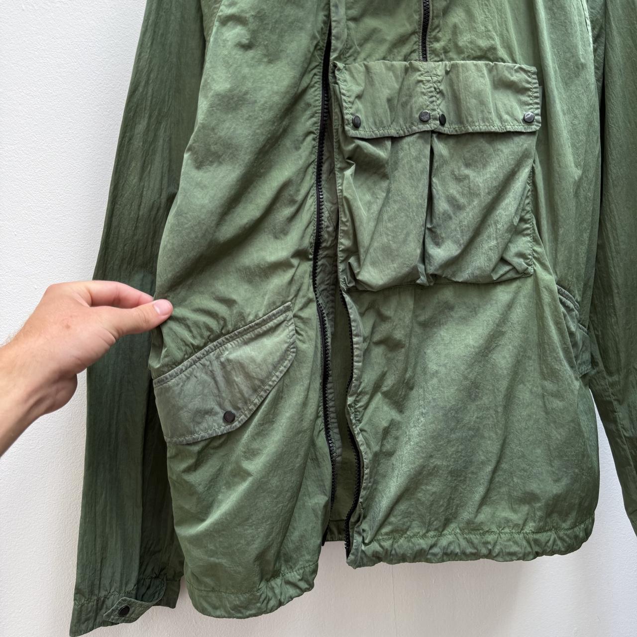CP Company Re Colour Windbreaker Pullover Jacket in Green (M)