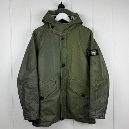 Stone Island 2009 Dutch Rope Waxed Ice Parka Jacket (L)
