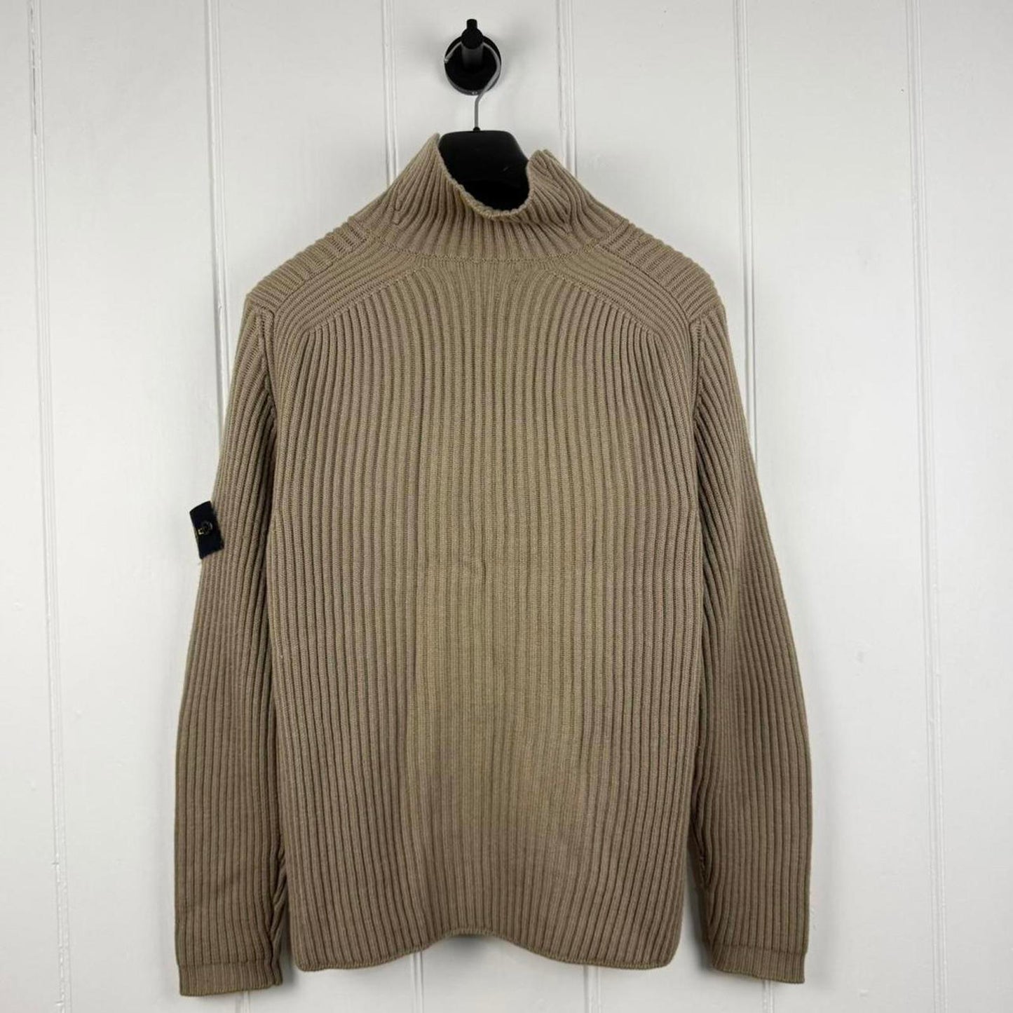 00s Stone Island Ribbed Knit Jumper (M)