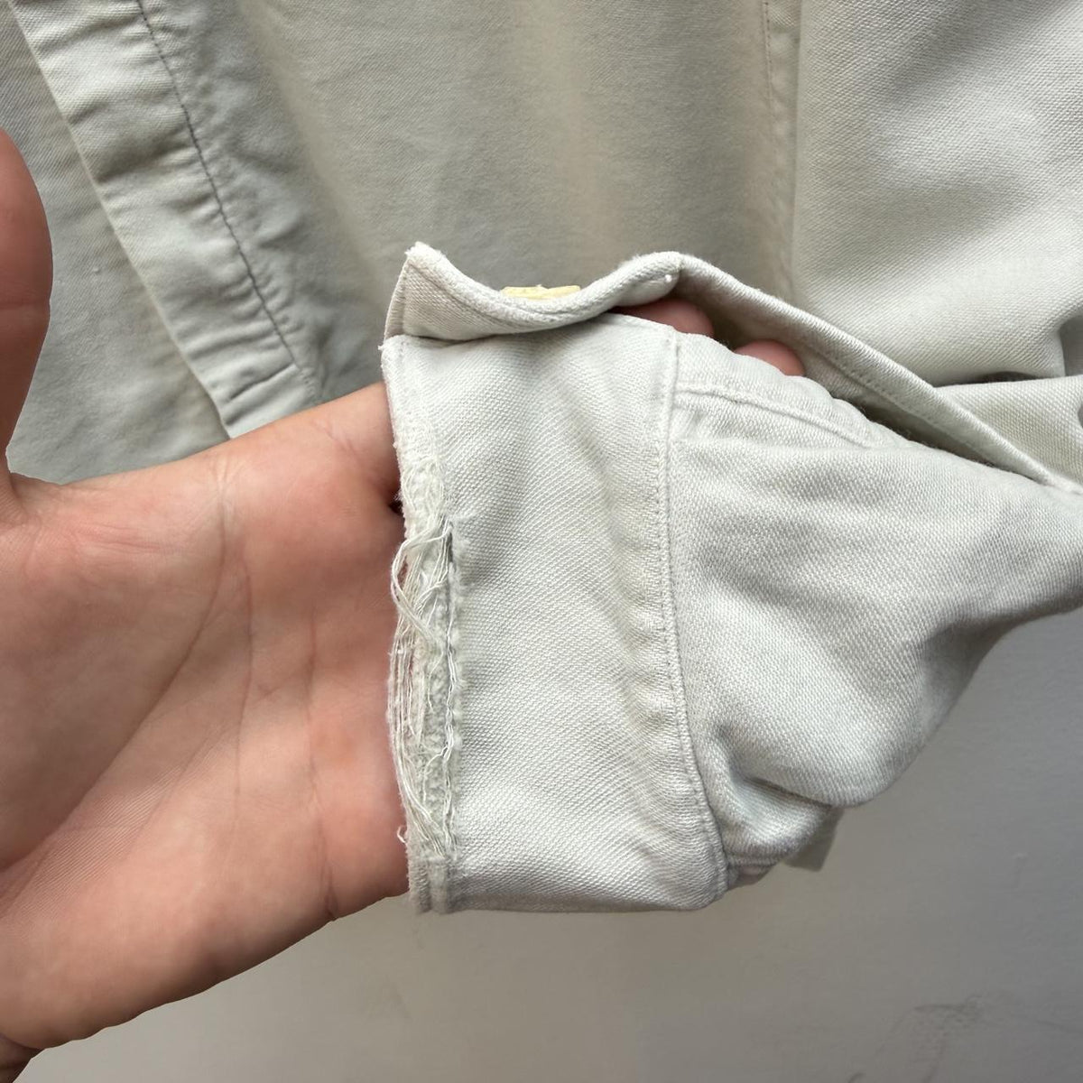 90s Stone Island Moleskin Overshirt Light Grey (L)