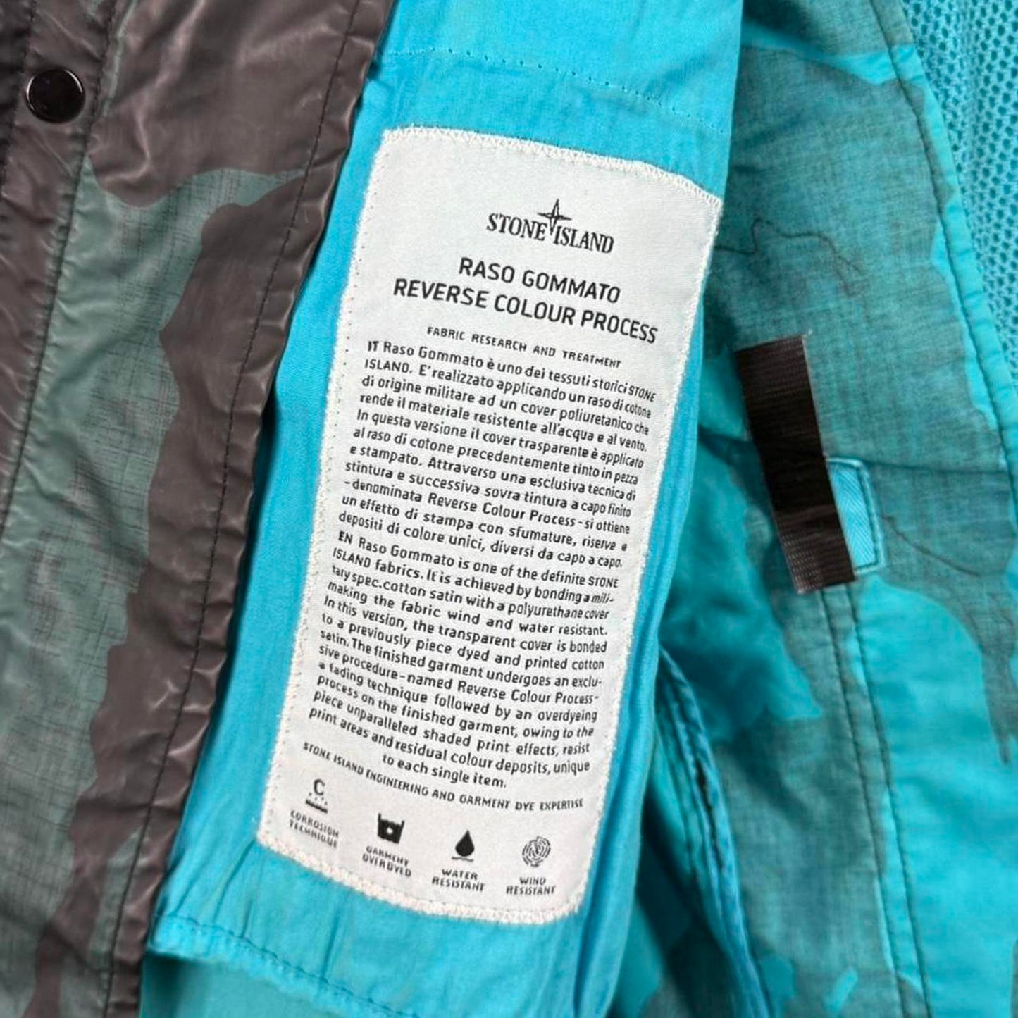 Stone Island Raso Gommato ‘Reverse Colour Process’ Jacket (XL)