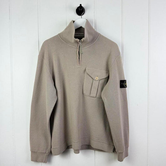 Early 2000’s Stone Island Ribbed Q Zip (M)