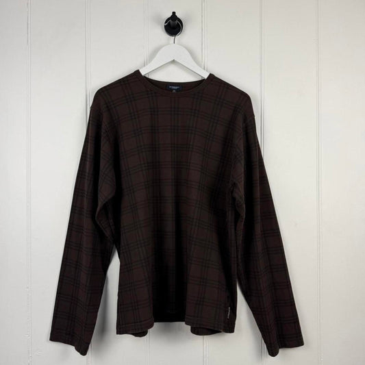 Burberry London Nova Check Long Sleeve T-Shirt (XL)