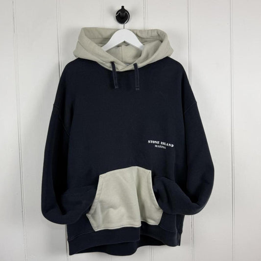 Stone Island Marina Hoodie Navy / Cream (L)