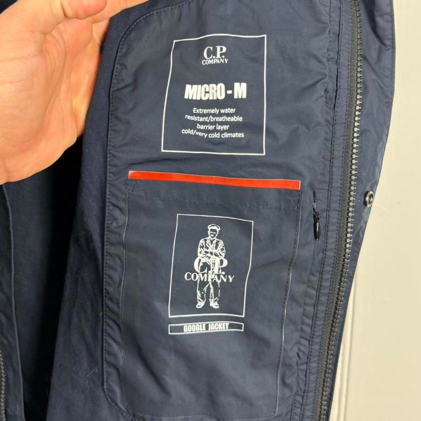 CP Company Micro-M Goggle Jacket Navy (M)