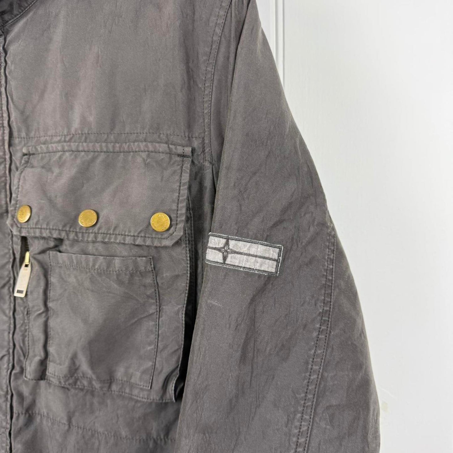 00s Stone Island Denims Bomber Jacket in Brown (L)
