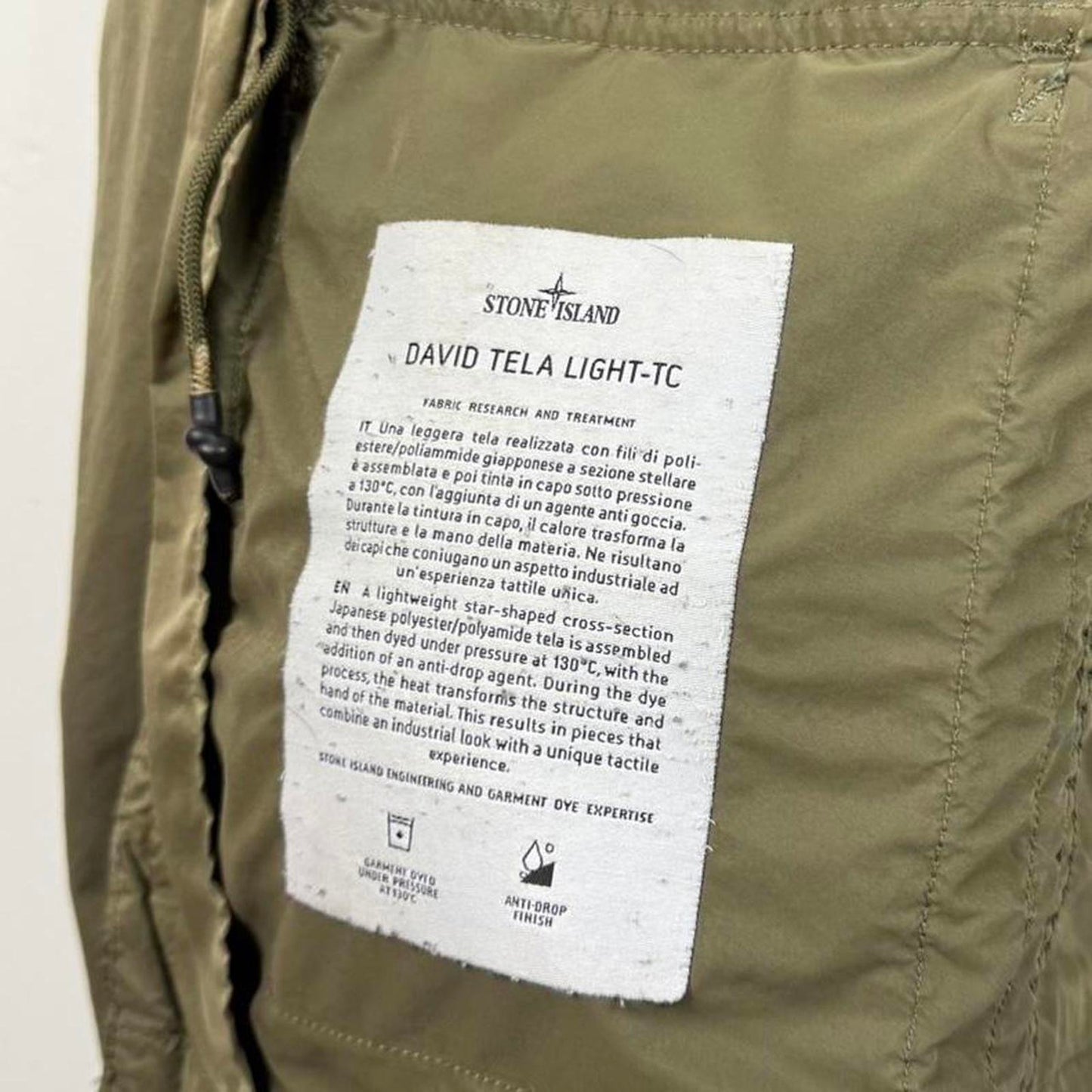 Stone Island David-TC Light Parka – Olive Green (S/M)