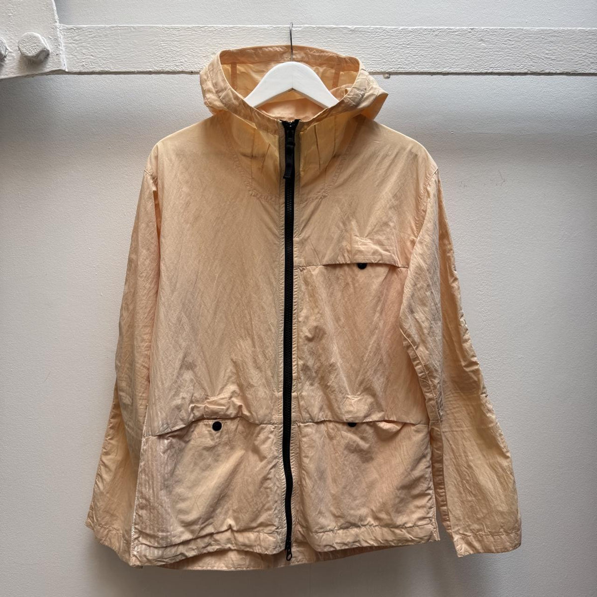Stone Island 50 Fili Folded Marina Print Jacket – Peach (M)