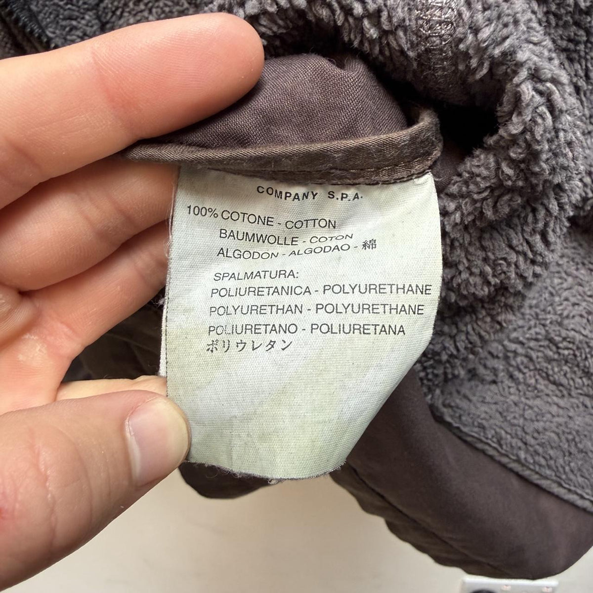 1990s Stone Island Raso Gommato Dutch Rope Jacket – Brown (XL)