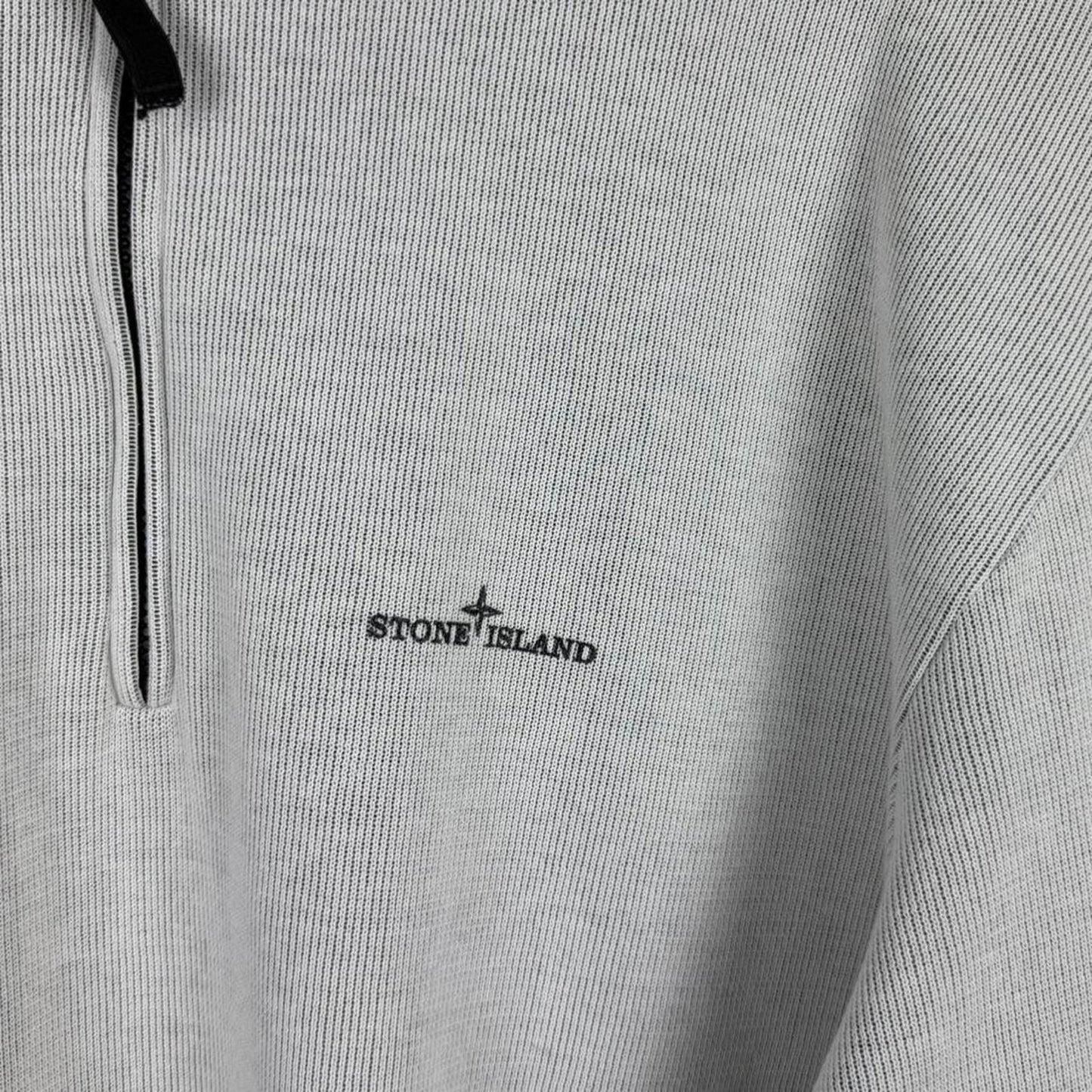 Stone Island Quarter Zip Knit Sweatshirt (XXL)