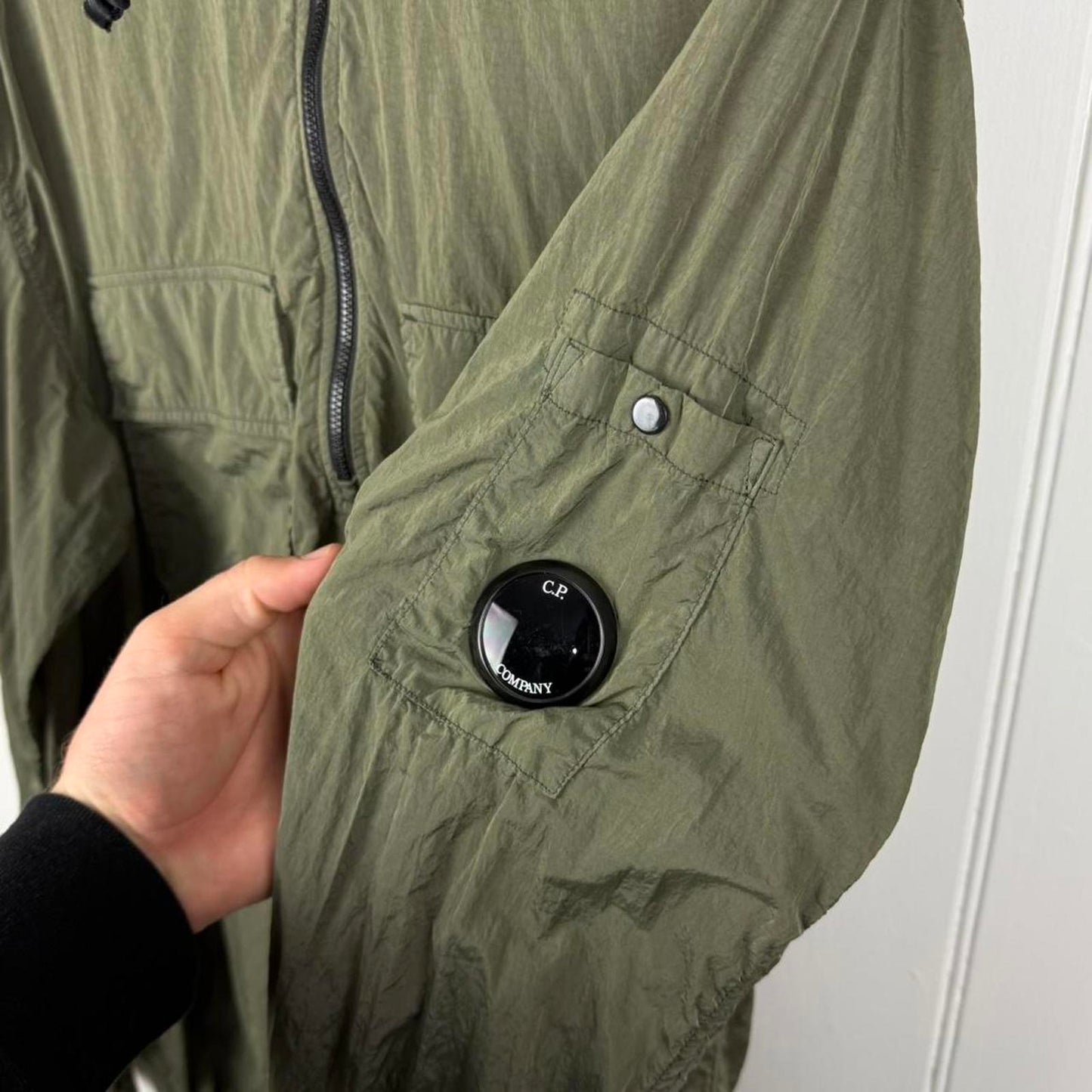 CP Company Nylon Smock Jacket in Khaki (XL)