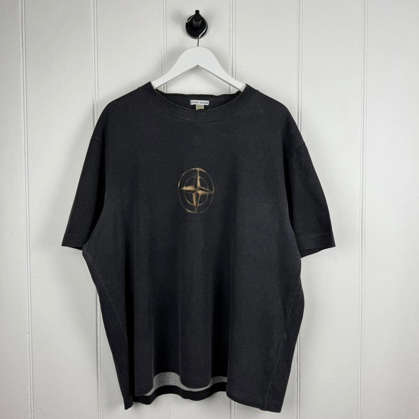 Stone Island Compass Logo T-Shirt Black (XXL)
