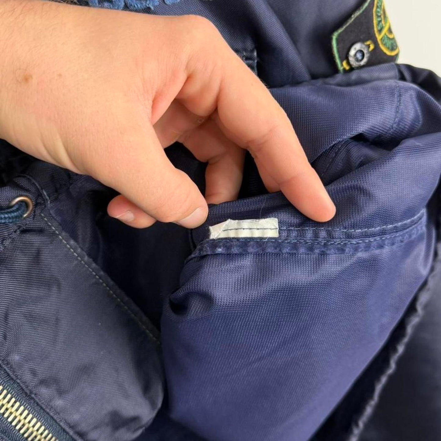 Stone Island 1993 ‘Formula Steel’ Nylon Hooded Jacket (L)