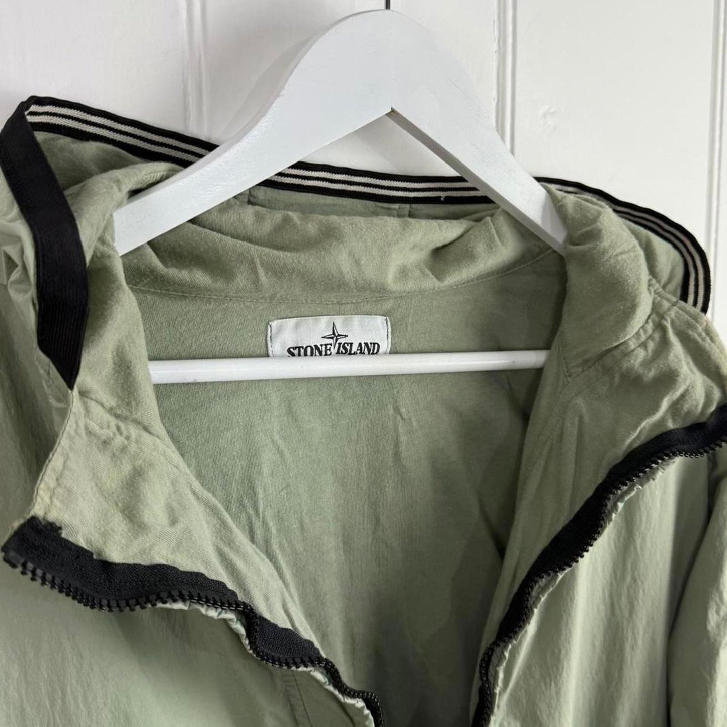Stone Island Garment Dyed Crinkle Reps NY Hooded Jacket (L)