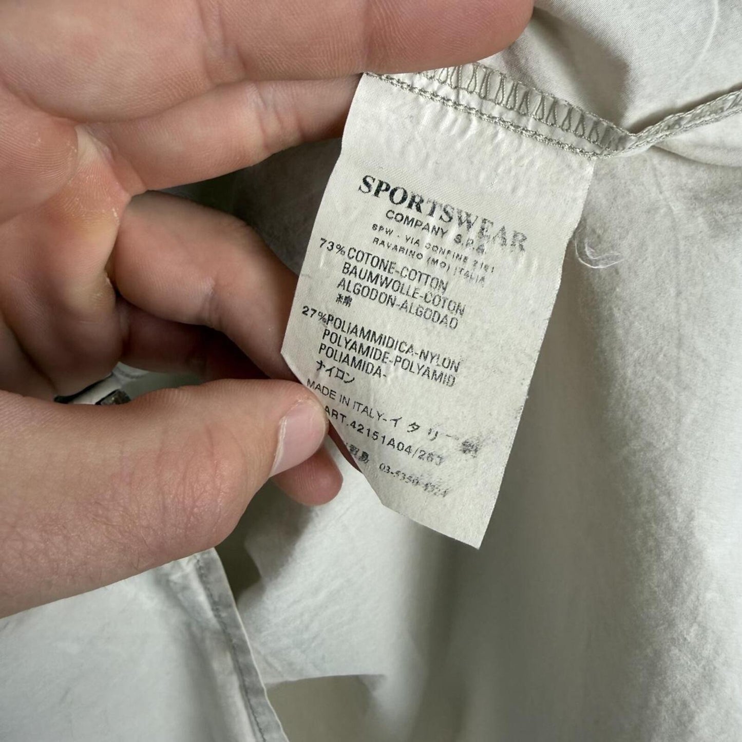Stone Island Sportswear Italy Logo Zip Shirt Jacket (M)
