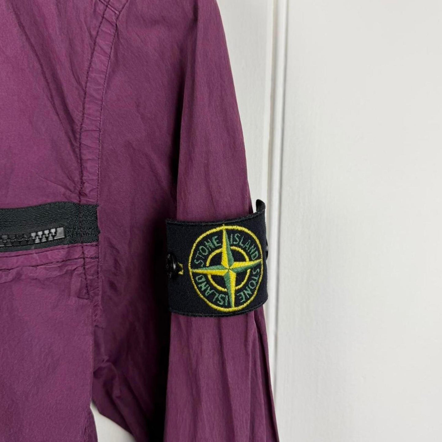 Stone Island Nylon Tela Overshirt Burgundy (S)
