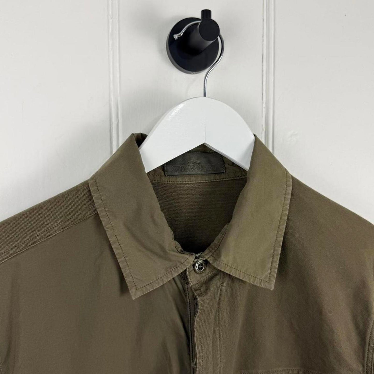 Stone Island Ghost Piece Overshirt Jacket Olive (M)