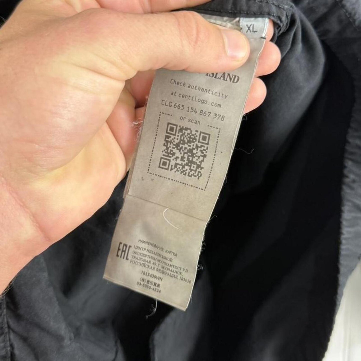 Stone Island Tela Smerigliata Overshirt Jacket Black (XL)