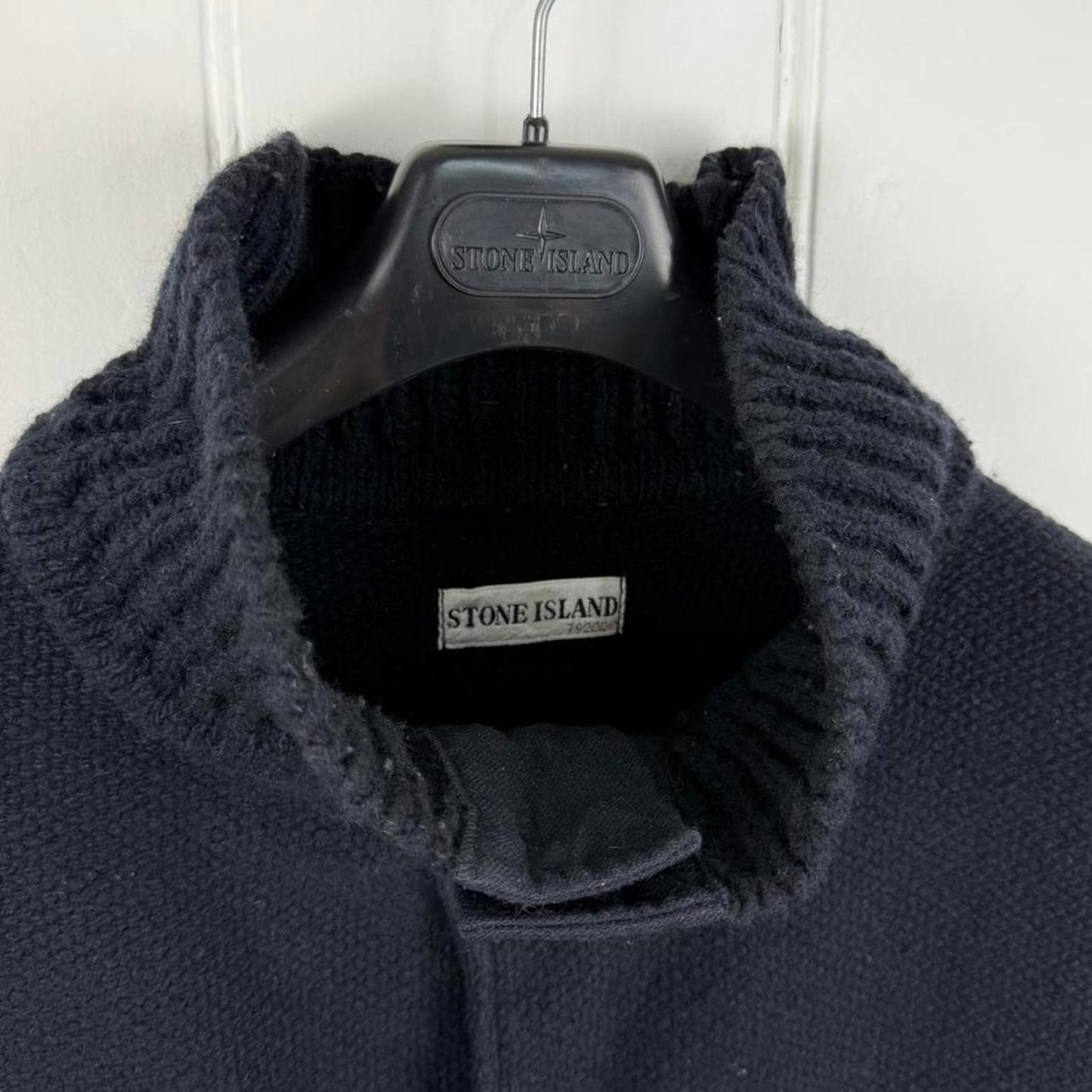 Stone Island 2000s Wool Knit Jacket (L)
