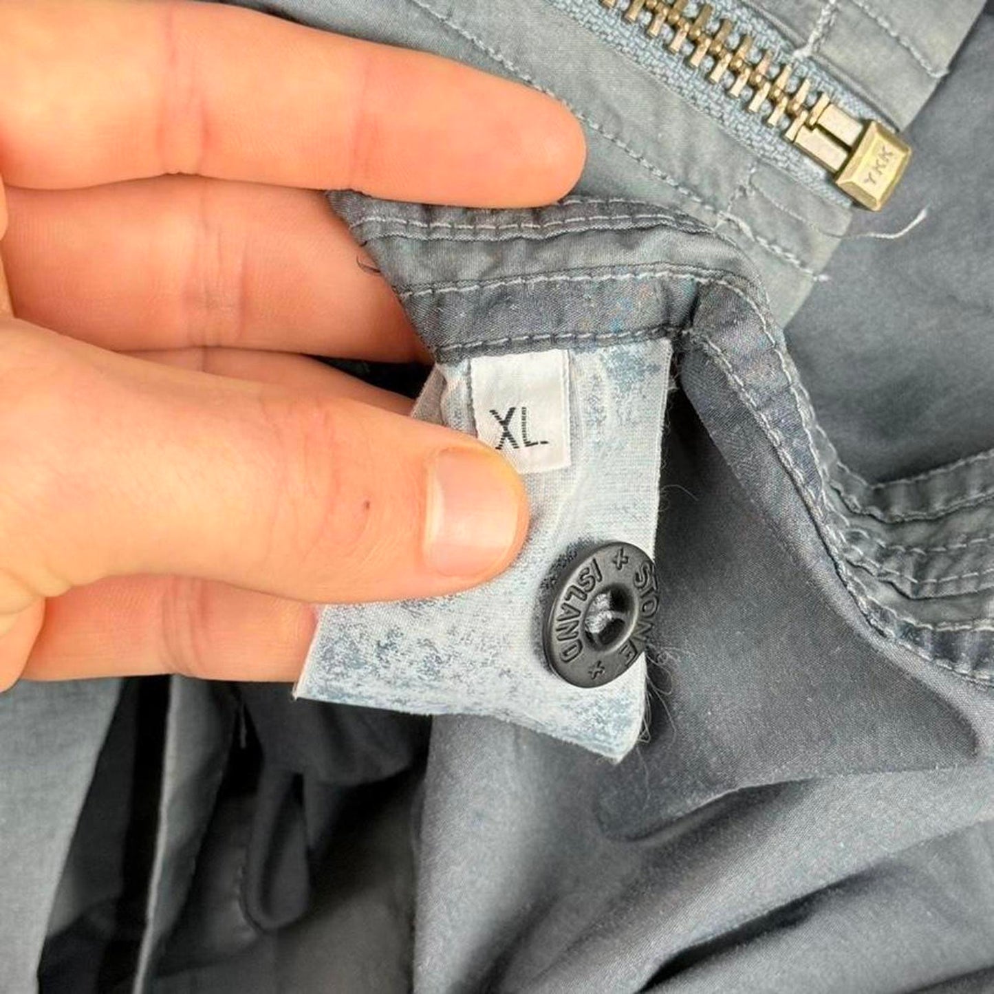 Stone Island Garment-Dyed Hooded Jacket (XL)