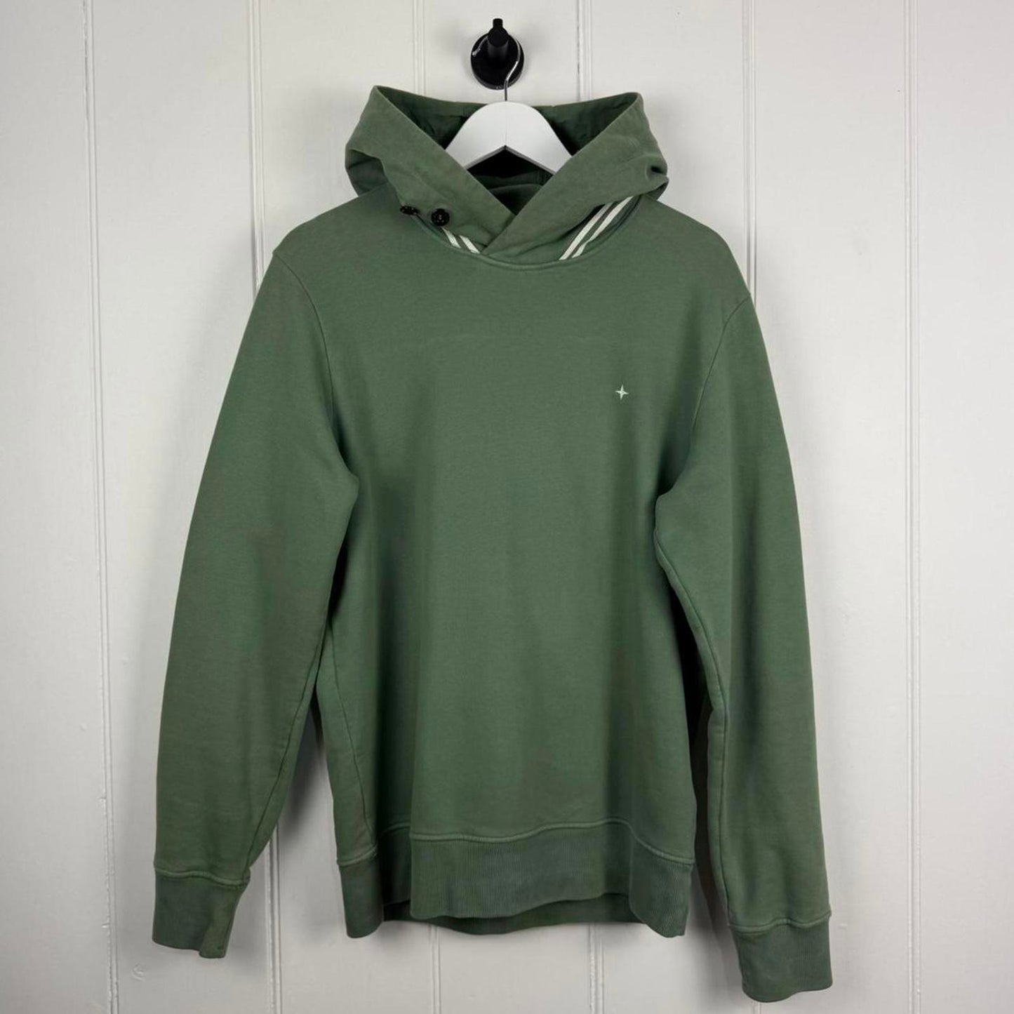Stone Island Logo Hoodie Green (M)