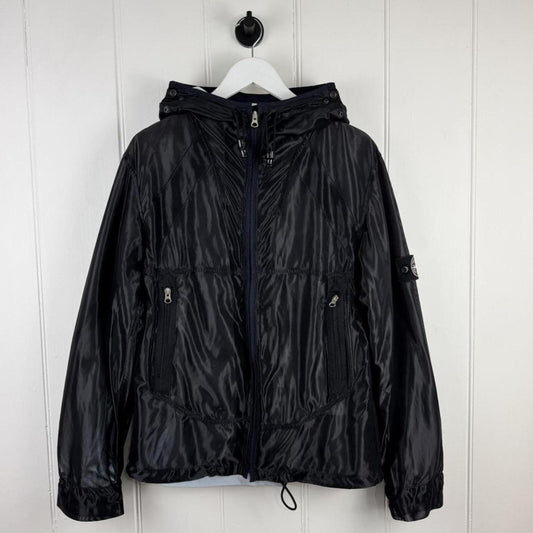 Stone Island 2007 Mesh Reflective Jacket Navy/Black (L)