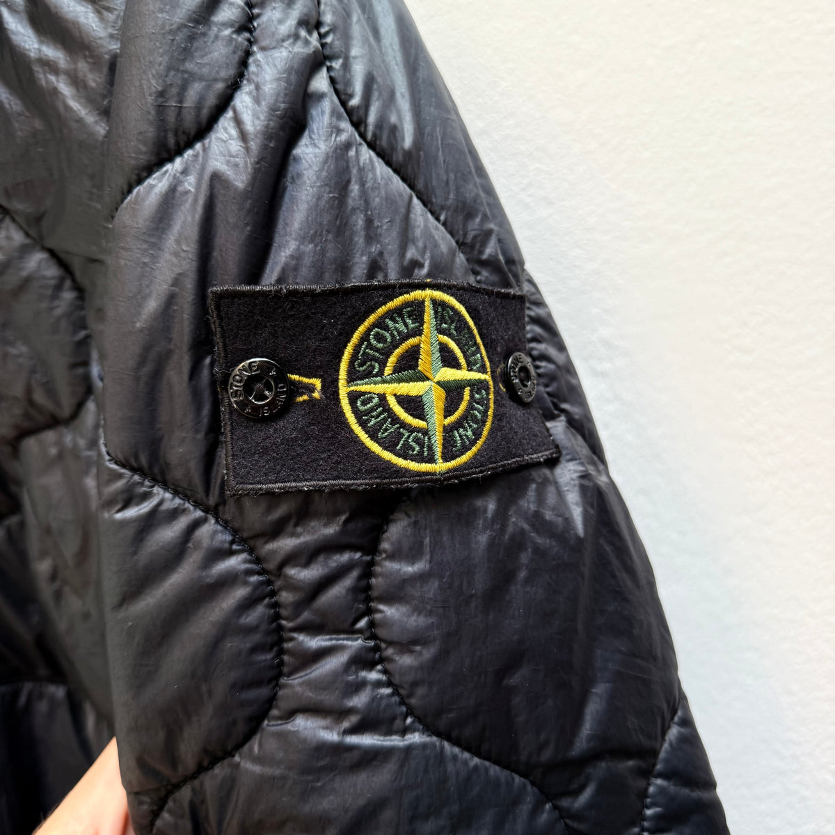 Stone Island 2000s Reversible Quilted Puffer Jacket – Deep Navy Blue