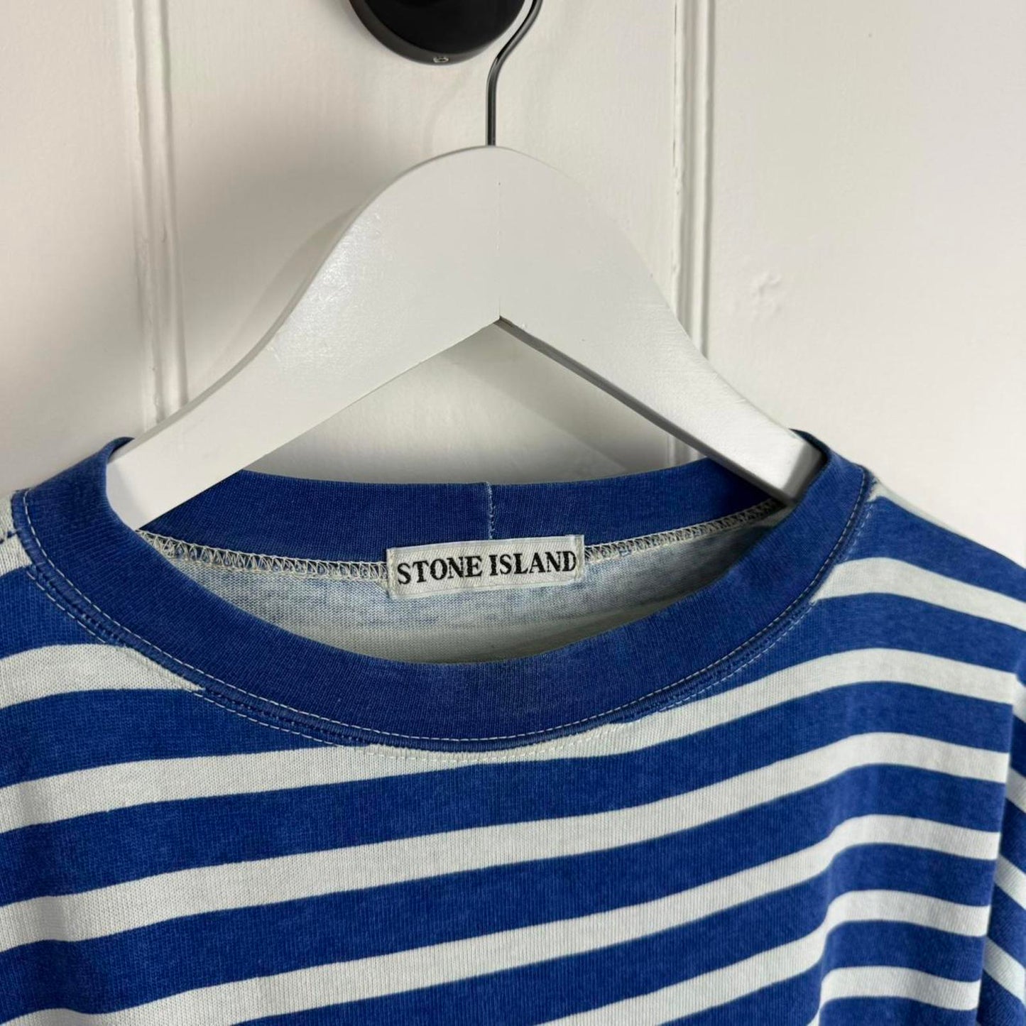 80s Stone Island Striped Life Saver T-shirt (L)