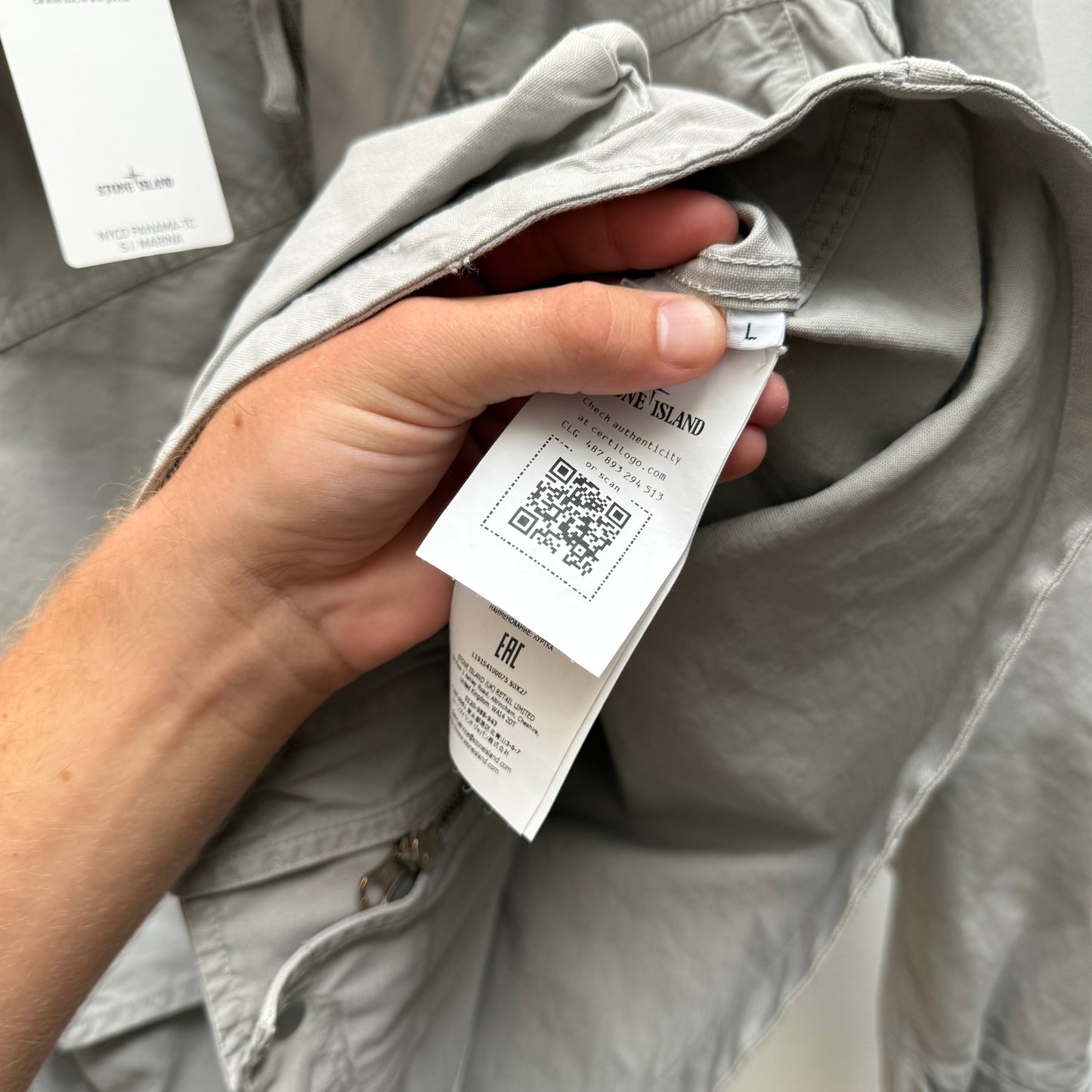BNWT Stone Island SS26 Nyco Panama Marina Sail Jacket (L)