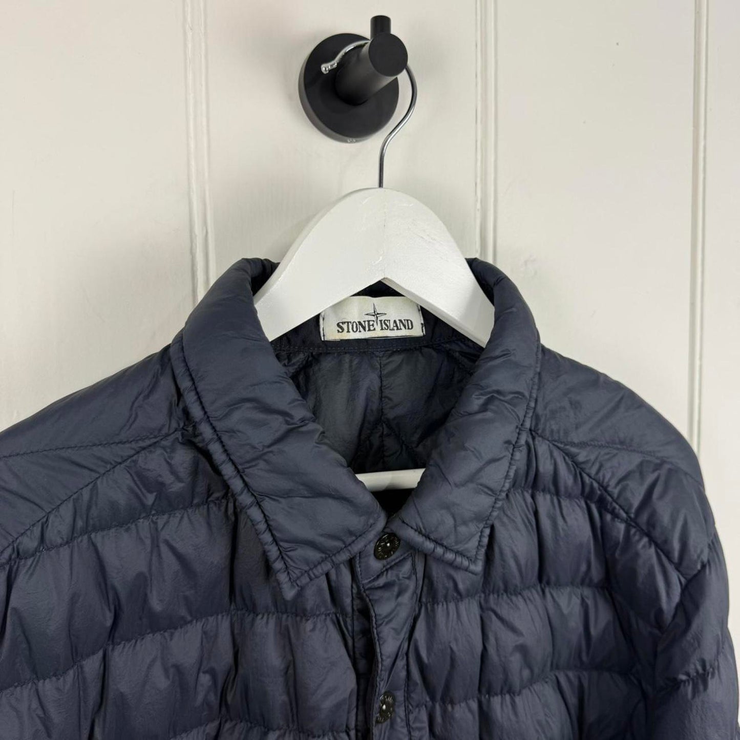 Stone Island Garment Dyed Micro Yarn Down Overshirt (XXL)