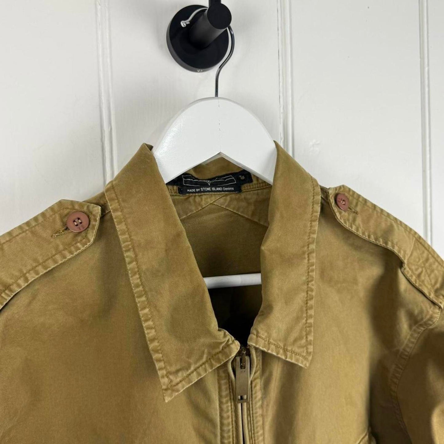 Stone Island Denims Military Zip Shirt (XL)