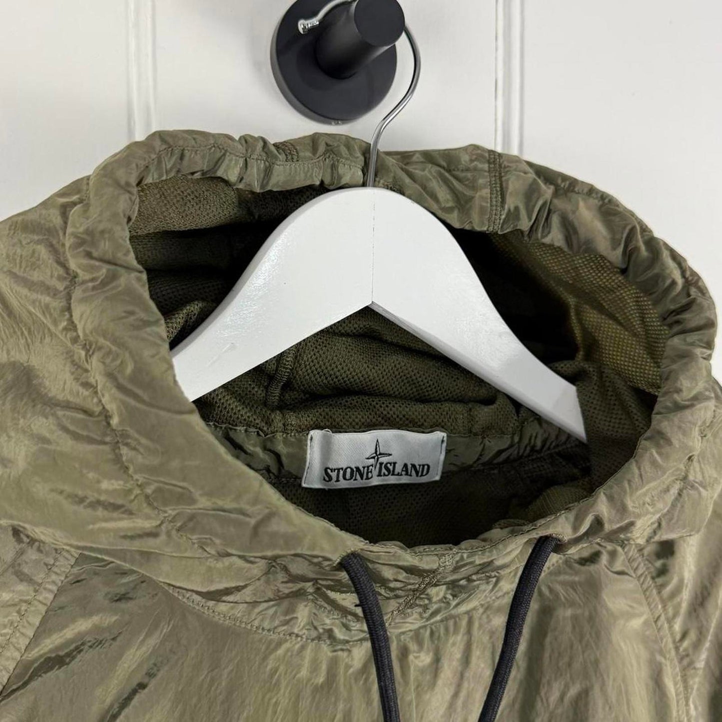 Stone Island Nylon Metal Smock Pullover Olive (S)
