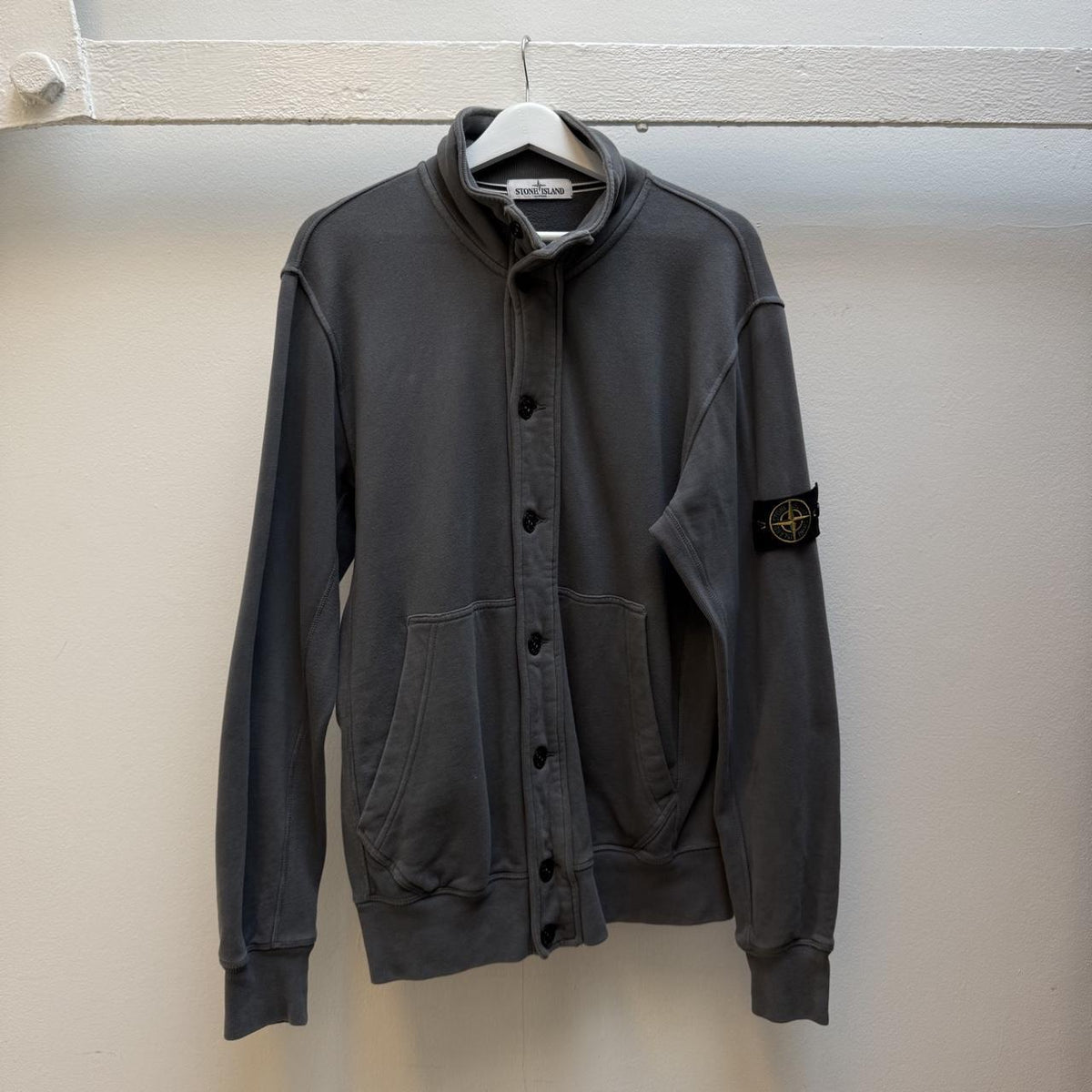 Stone Island Button Up Sweatshirt Jacket (XL)
